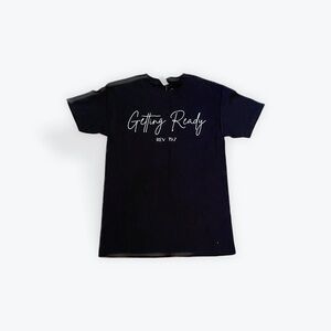 Getting Ready Black Graphic Tee